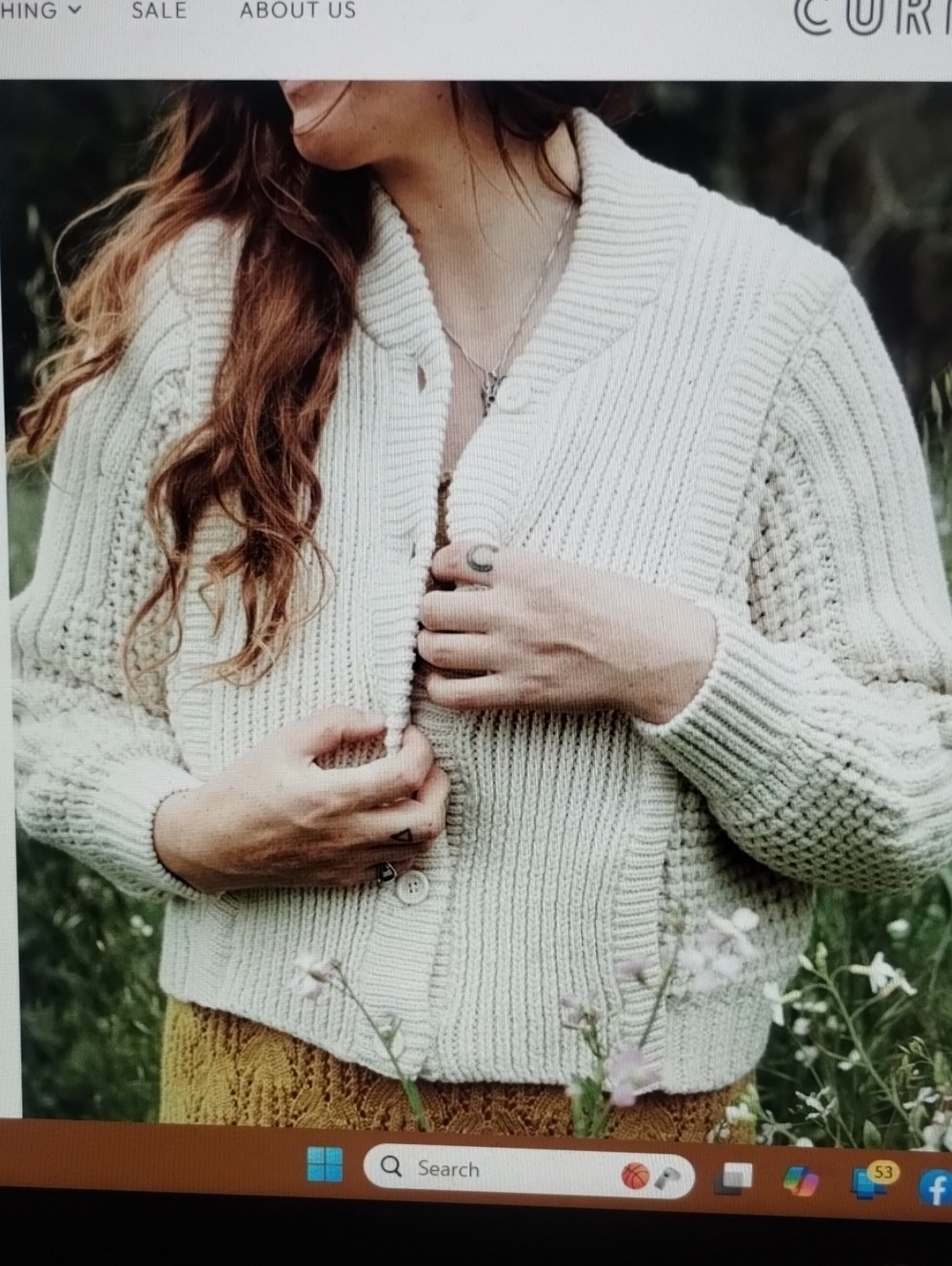 NWOT Curator SF Sara Cardigan Cotton Sweater Biscuit XS/S